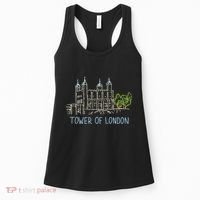 Tower Of London Unique Hand Drawn Art Women's Tank Top thumb 0