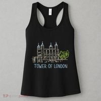Tower Of London Unique Hand Drawn Art Women's Tank Top thumb 3