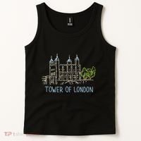 Tower Of London Unique Hand Drawn Art Tank Top thumb 2
