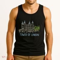 Tower Of London Unique Hand Drawn Art Tank Top thumb 3