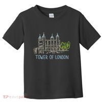 Tower Of London Unique Hand Drawn Art Toddler T-Shirt thumb 0