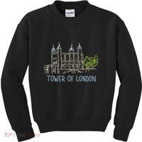 Tower Of London Unique Hand Drawn Art Kids Sweatshirt thumb 0