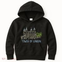 Tower Of London Unique Hand Drawn Art Kids Hoodie thumb 0