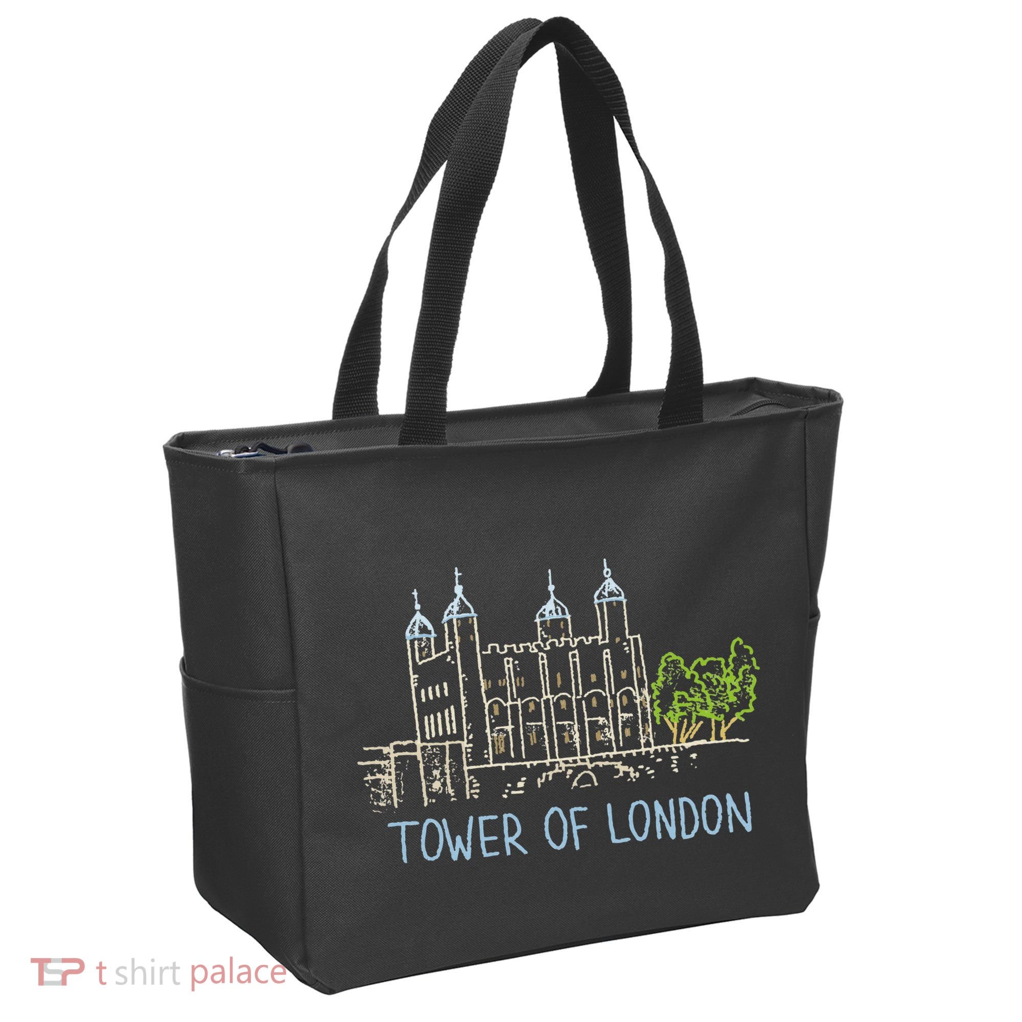 Tower Of London Unique Hand Drawn Art Tote Bag