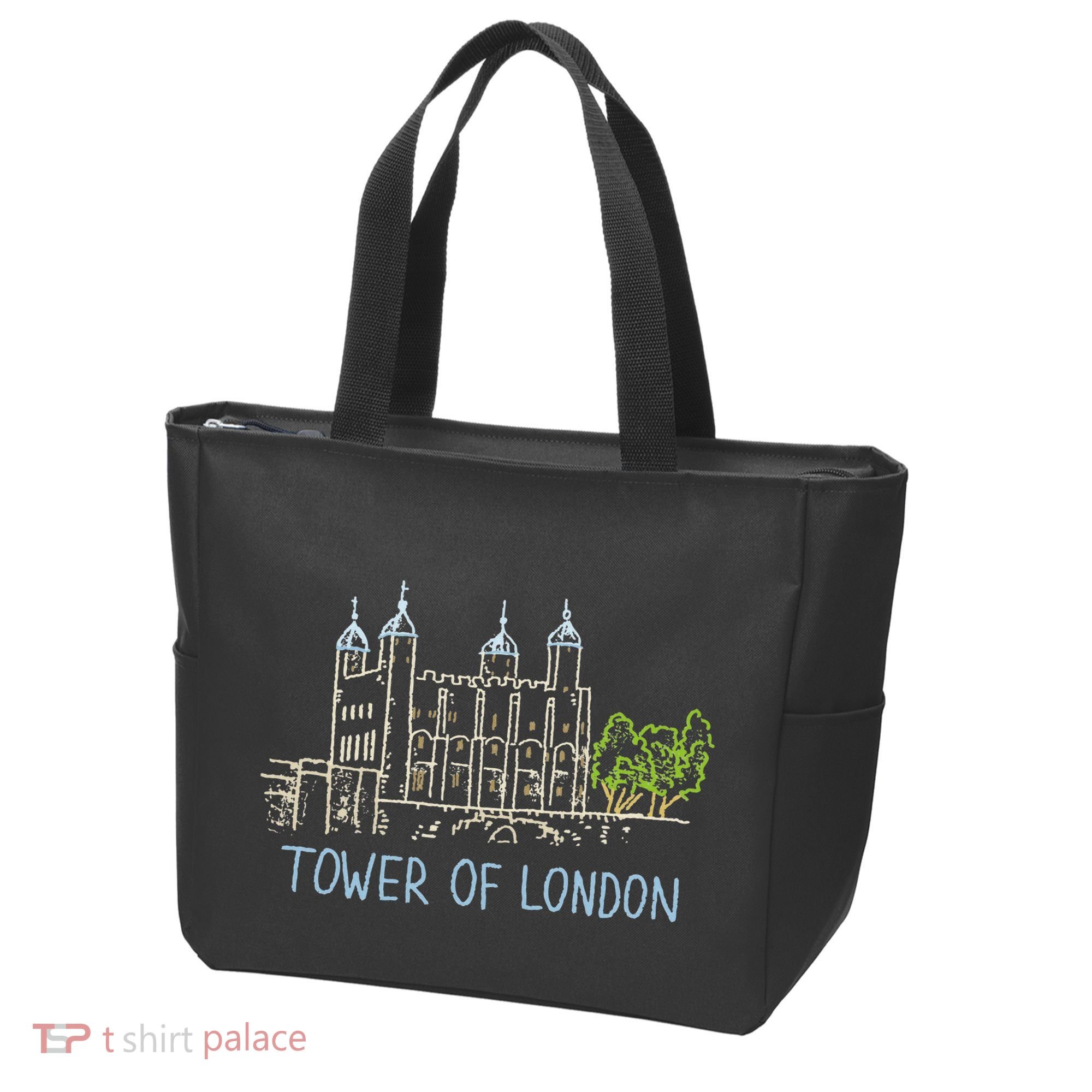 Tower Of London Unique Hand Drawn Art Tote Bag