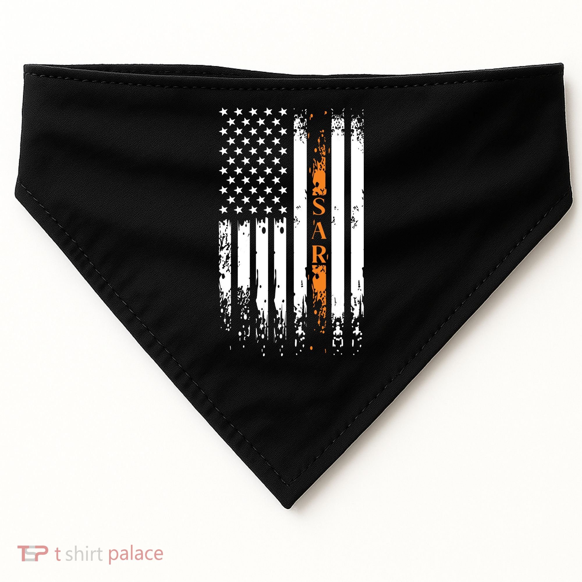 Thin Orange Line Search And Rescue Team SAR USA-Made Doggie Bandana