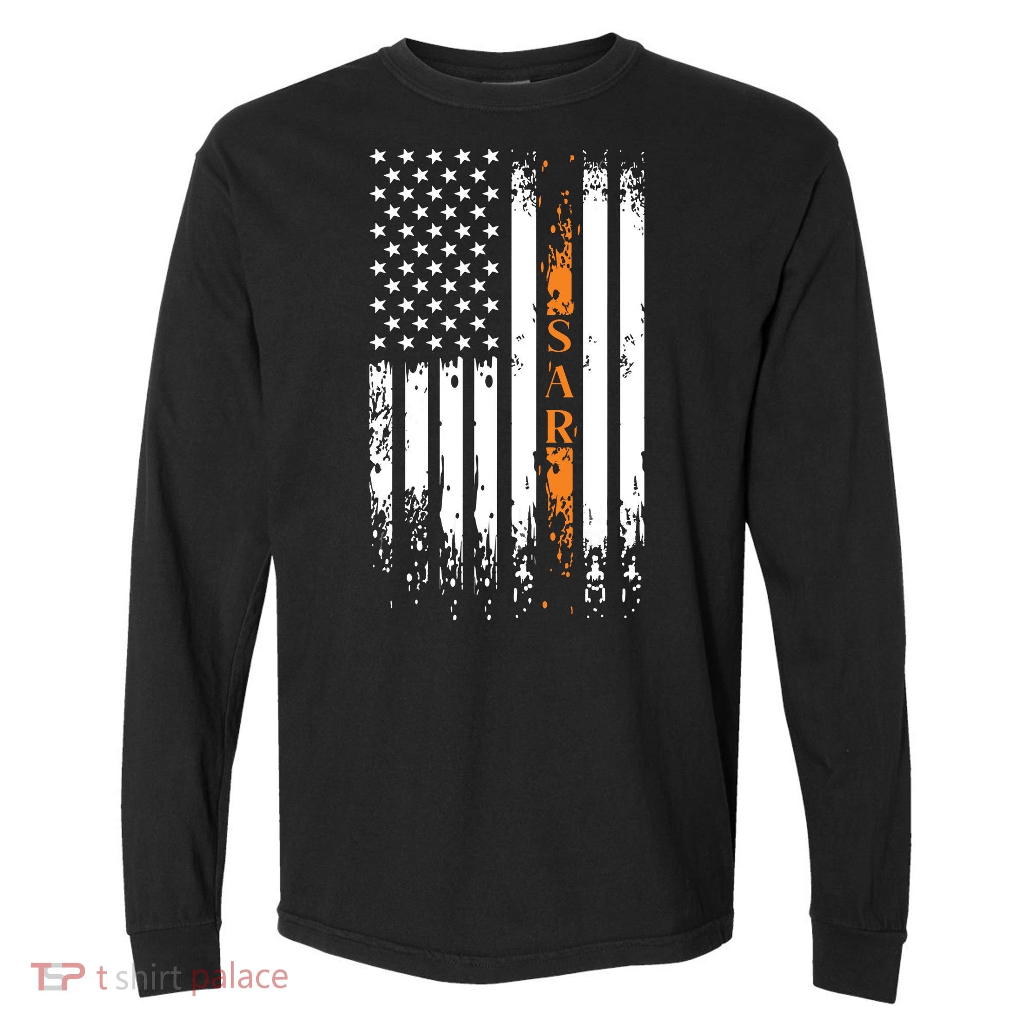 Thin Orange Line Search And Rescue Team SAR Comfort Colors Heavyweight Long Sleeve T-Shirt