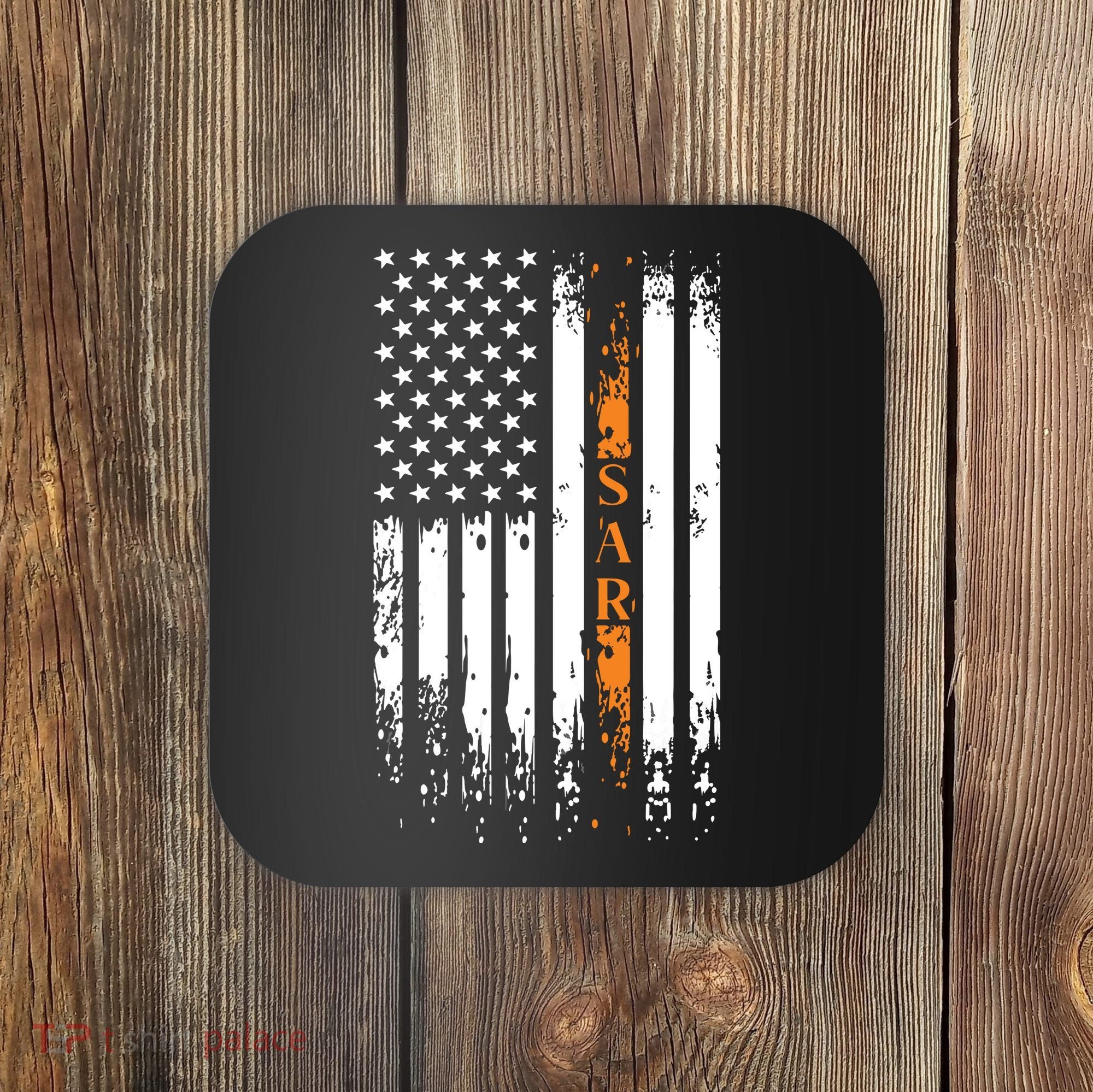 Thin Orange Line Search And Rescue Team SAR Coaster