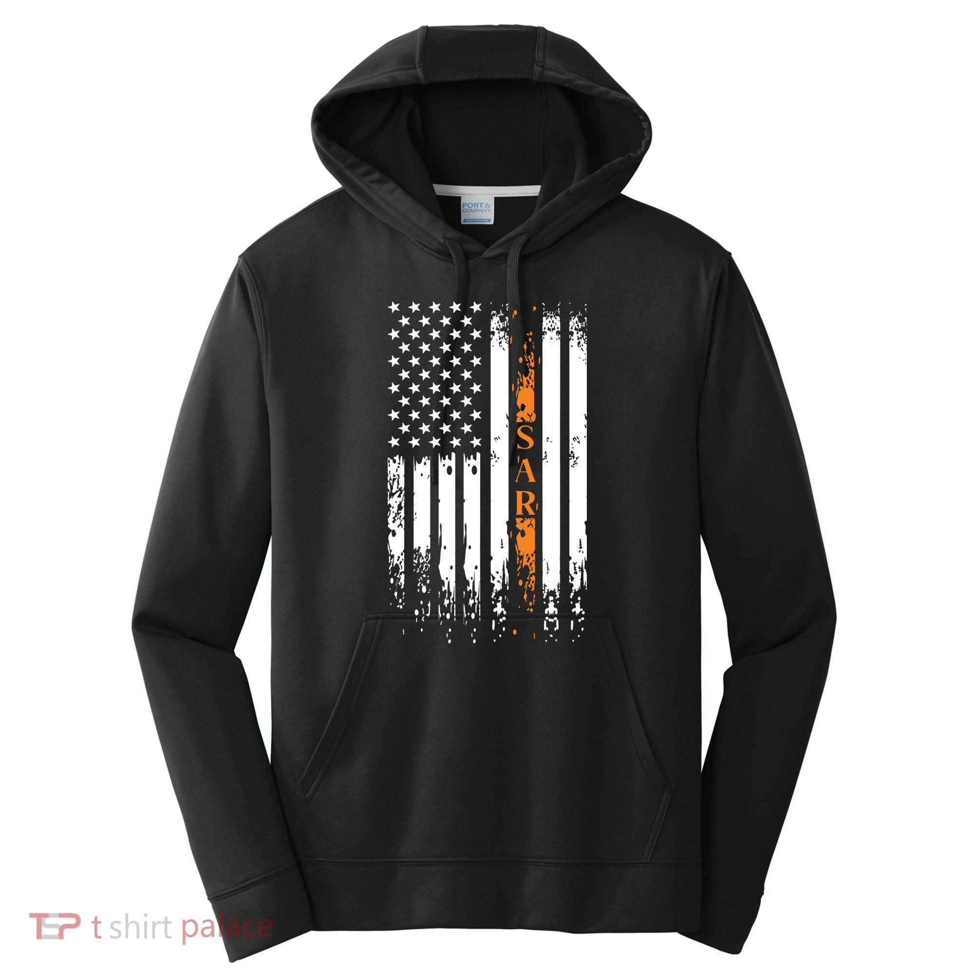 Thin Orange Line Search And Rescue Team SAR Performance Fleece Hoodie