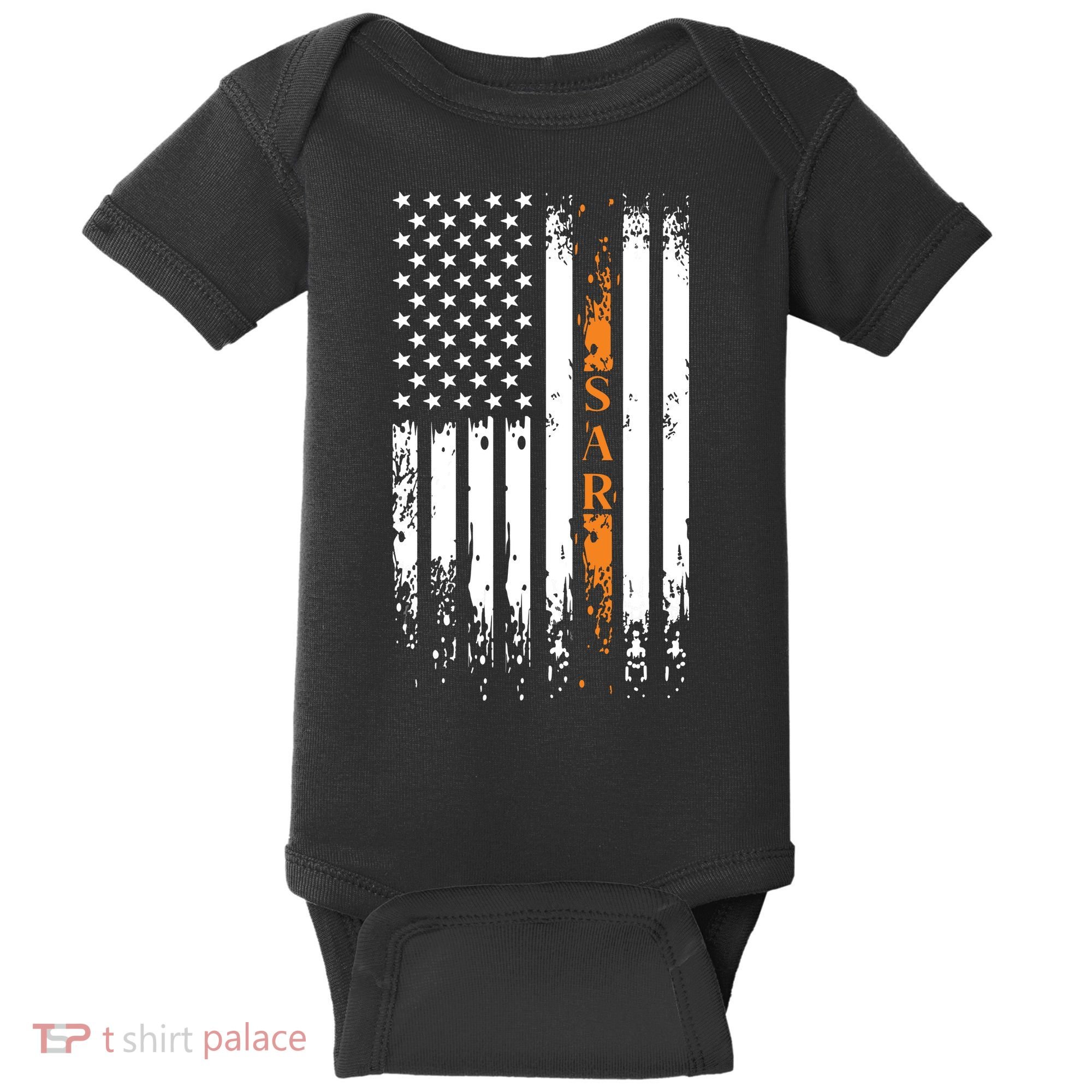 Thin Orange Line Search And Rescue Team SAR Baby Bodysuit