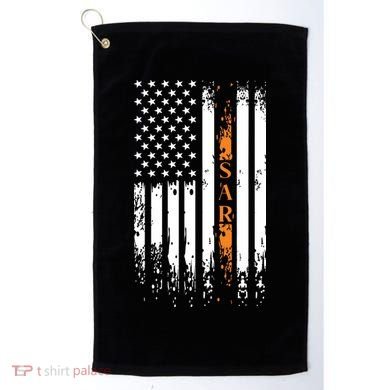 Thin Orange Line Search And Rescue Team SAR Golf Towel
