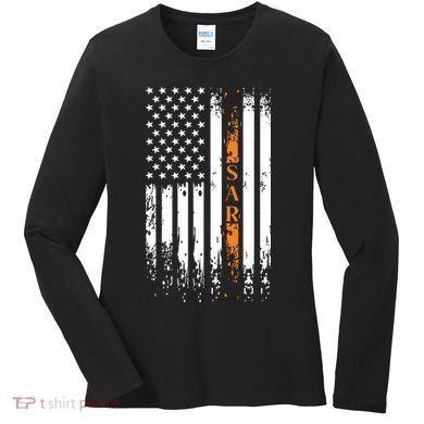 Thin Orange Line Search And Rescue Team SAR Women's Long Sleeve Shirt
