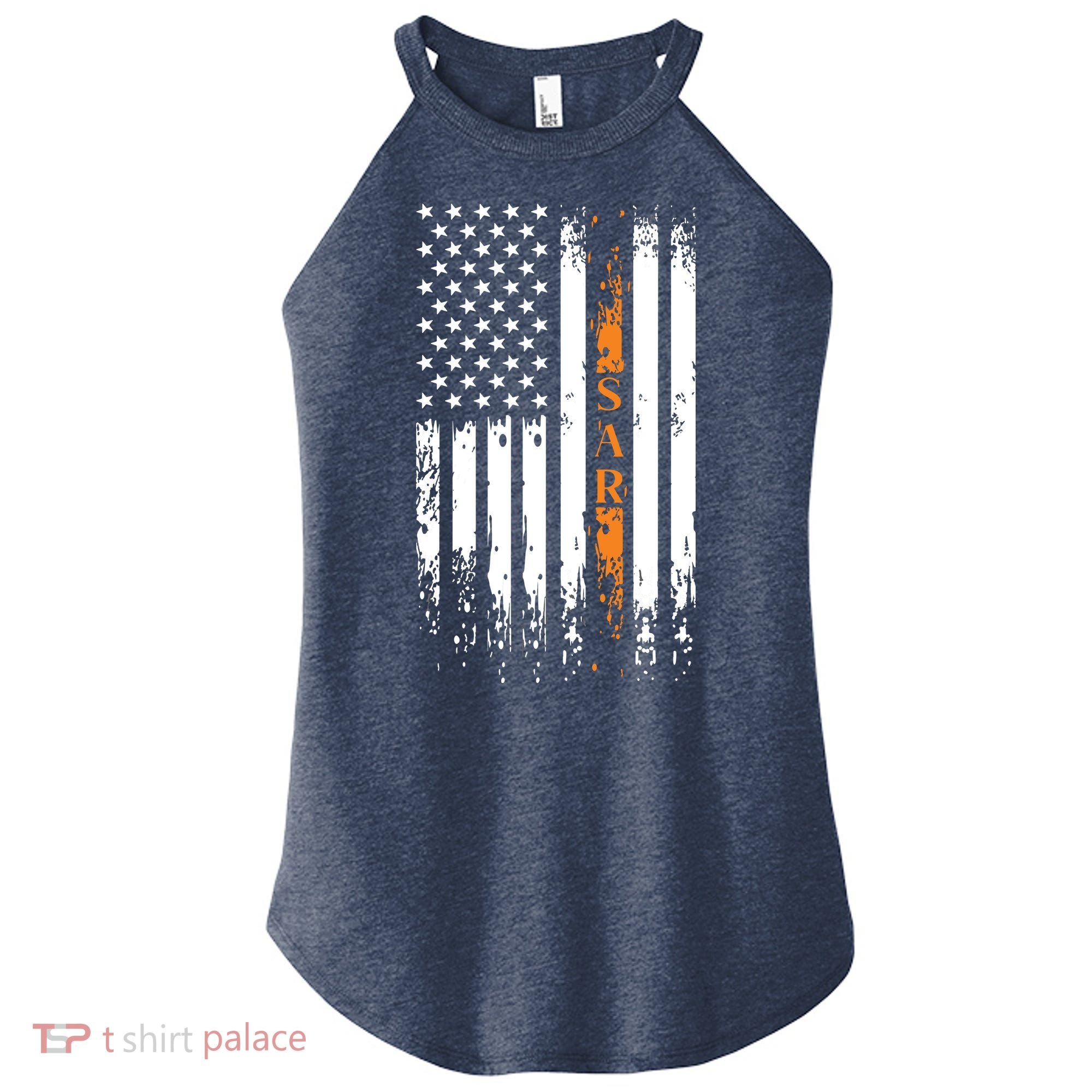 Thin Orange Line Search And Rescue Team SAR Women's Perfect Tri Rocker Tank