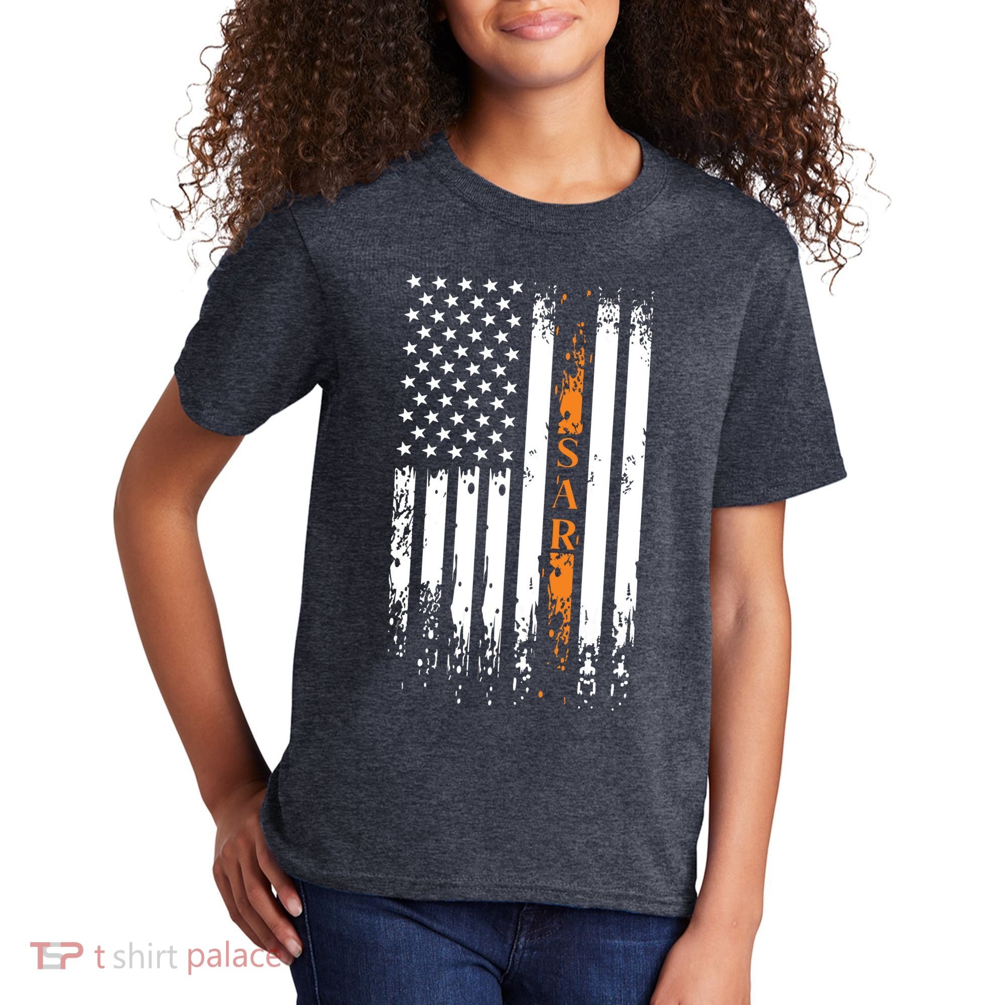 Thin Orange Line Search And Rescue Team SAR Kids T-Shirt