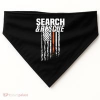 Thin Orange Line Search Rescue SAR Emergency Team USA-Made Doggie Bandana thumb 0