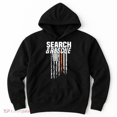 Thin Orange Line Search Rescue SAR Emergency Team Hoodie