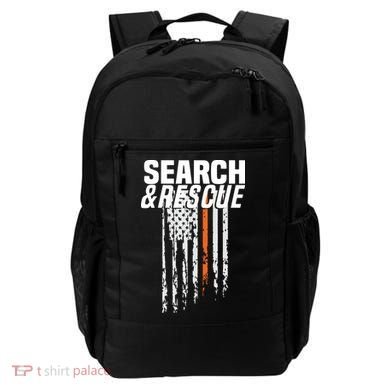 Thin Orange Line Search Rescue SAR Emergency Team Backpack