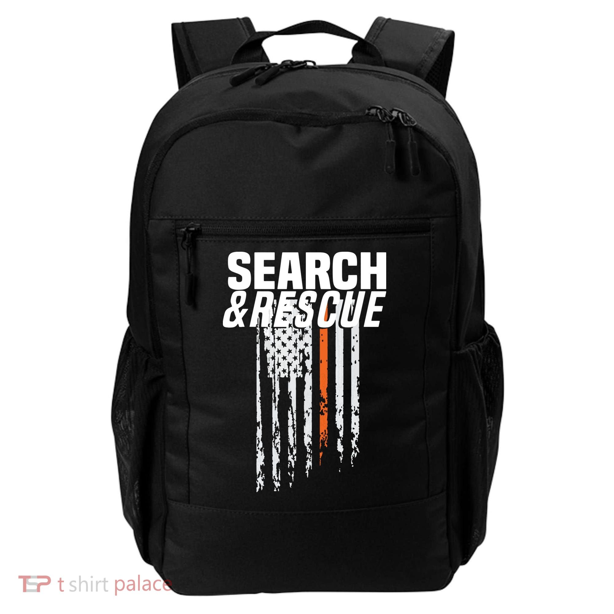 Thin Orange Line Search Rescue SAR Emergency Team Backpack