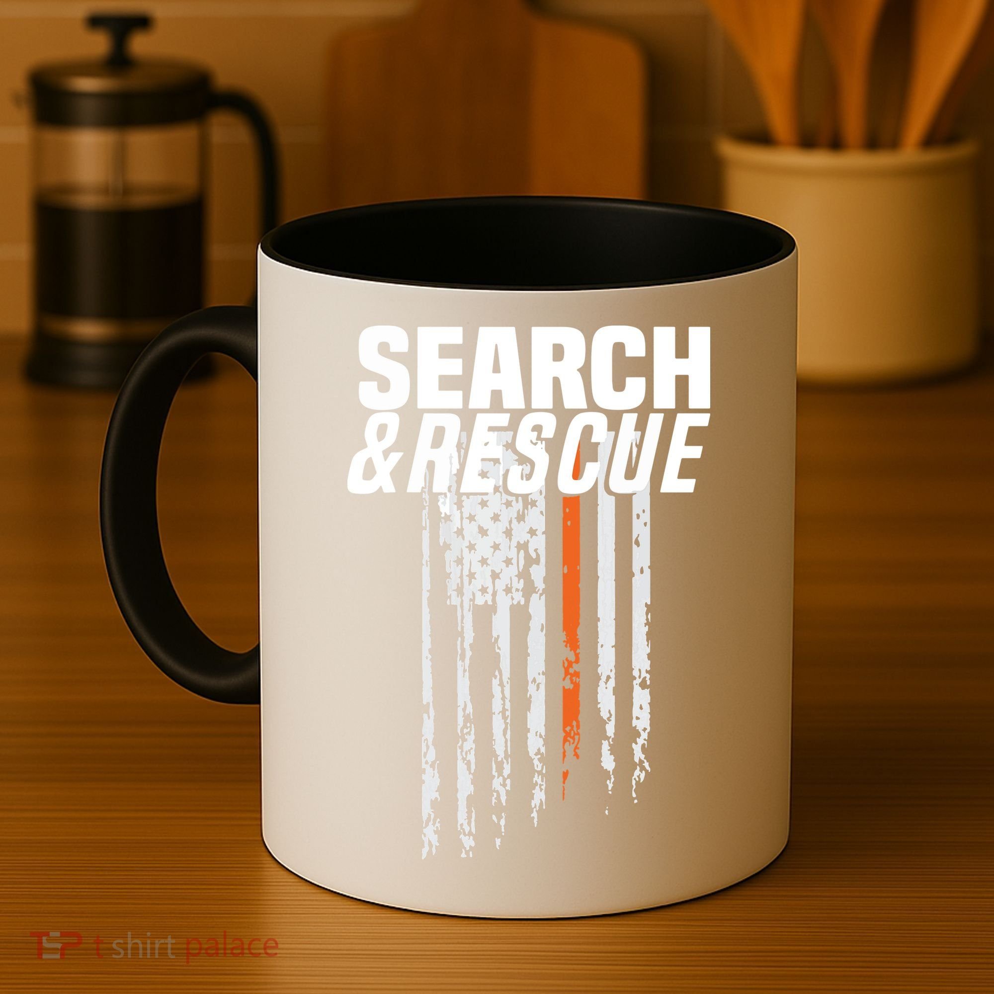 Thin Orange Line Search Rescue SAR Emergency Team Coffee Mug