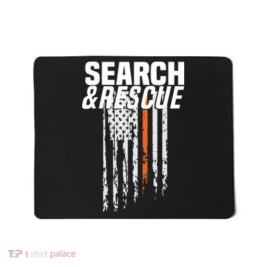 Thin Orange Line Search Rescue SAR Emergency Team Mousepad