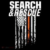 Thin Orange Line Search Rescue SAR Emergency Team Ornament thumb 1