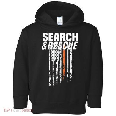 Thin Orange Line Search Rescue SAR Emergency Team Toddler Hoodie