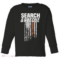 Thin Orange Line Search Rescue SAR Emergency Team Toddler Long Sleeve Shirt thumb 0