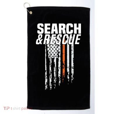 Thin Orange Line Search Rescue SAR Emergency Team Golf Towel