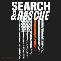 Thin Orange Line Search Rescue SAR Emergency Team Golf Towel thumb 3