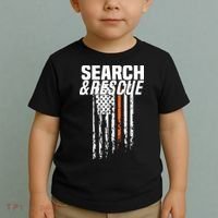 Thin Orange Line Search Rescue SAR Emergency Team Toddler T-Shirt thumb 2