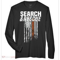 Thin Orange Line Search Rescue SAR Emergency Team Zone Performance Long-Sleeve T-Shirt thumb 0