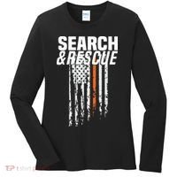 Thin Orange Line Search Rescue SAR Emergency Team Women's Long Sleeve Shirt thumb 0
