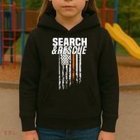 Thin Orange Line Search Rescue SAR Emergency Team Kids Hoodie thumb 3