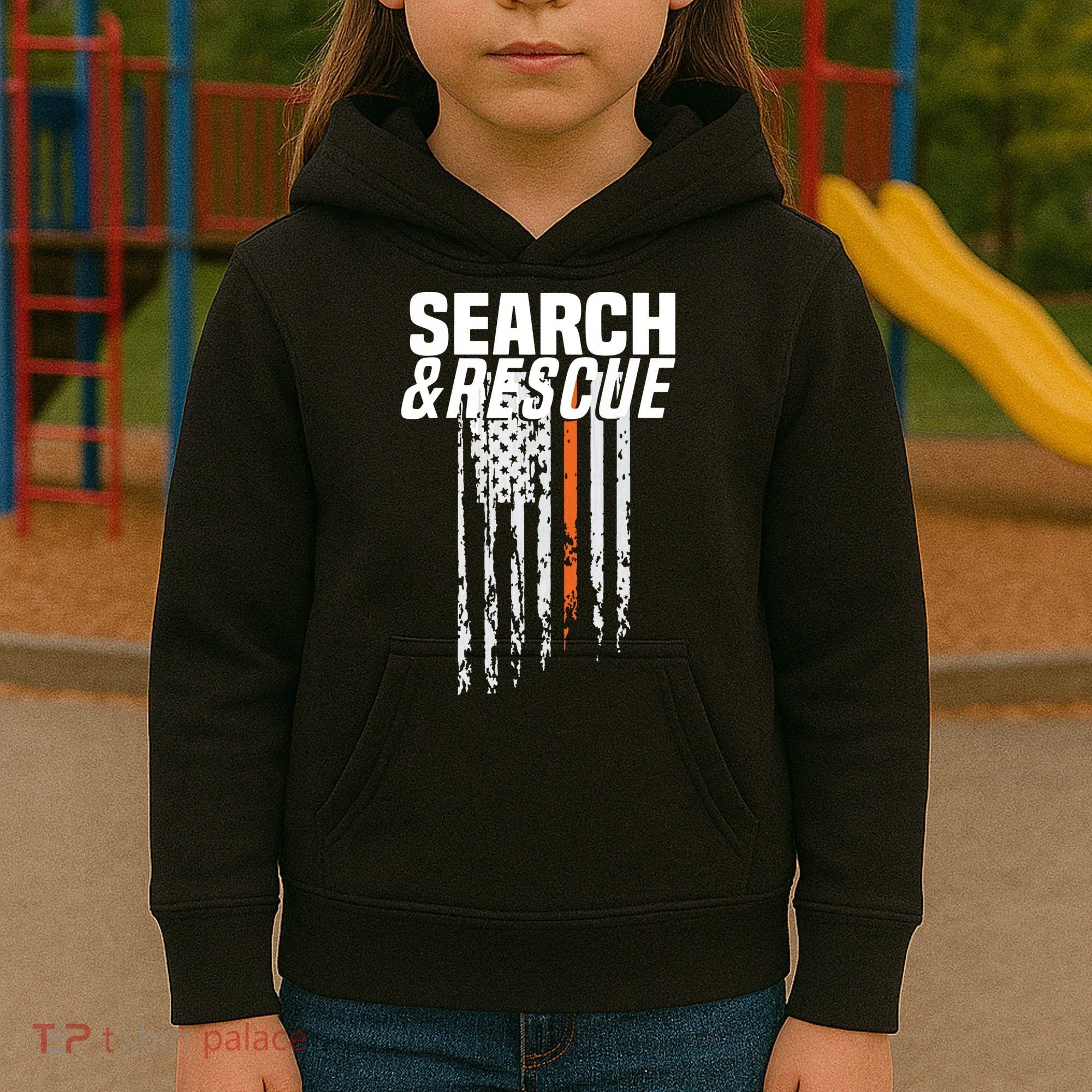 Thin Orange Line Search Rescue SAR Emergency Team Kids Hoodie