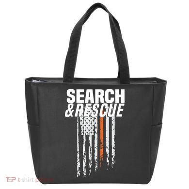 Thin Orange Line Search Rescue SAR Emergency Team Tote Bag