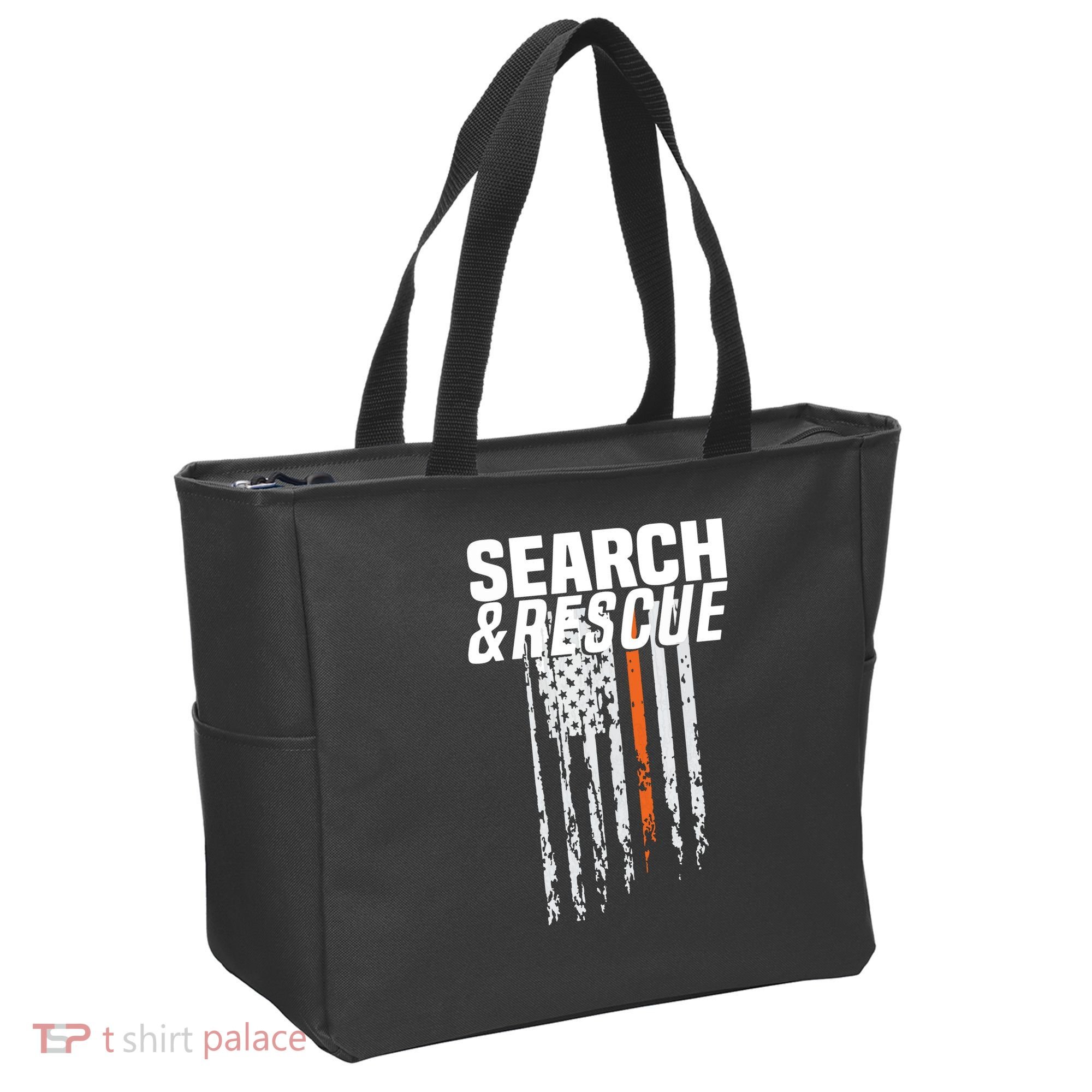 Thin Orange Line Search Rescue SAR Emergency Team Tote Bag