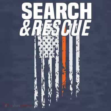 Thin Orange Line Search Rescue SAR Emergency Team Tall Hoodie