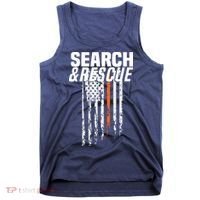 Thin Orange Line Search Rescue SAR Emergency Team Tank Top thumb 0