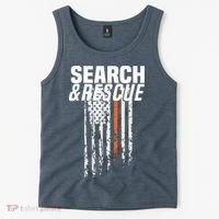 Thin Orange Line Search Rescue SAR Emergency Team Tank Top thumb 2