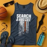 Thin Orange Line Search Rescue SAR Emergency Team Tank Top thumb 4