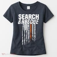 Thin Orange Line Search Rescue SAR Emergency Team Women's T-Shirt thumb 0