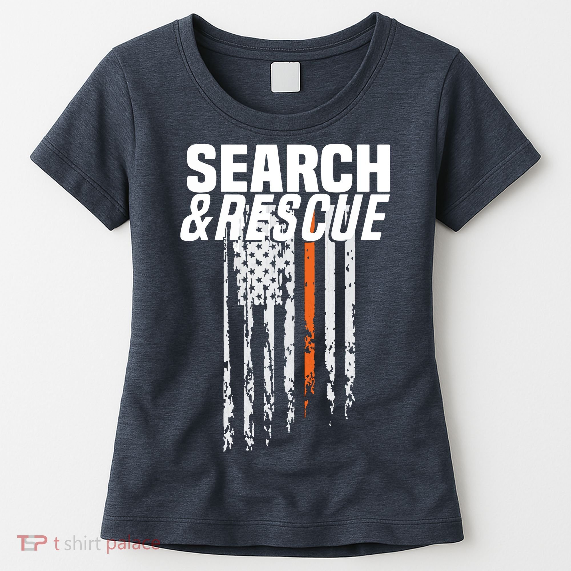 Thin Orange Line Search Rescue SAR Emergency Team Women's T-Shirt