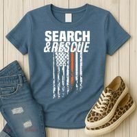 Thin Orange Line Search Rescue SAR Emergency Team Women's T-Shirt thumb 3