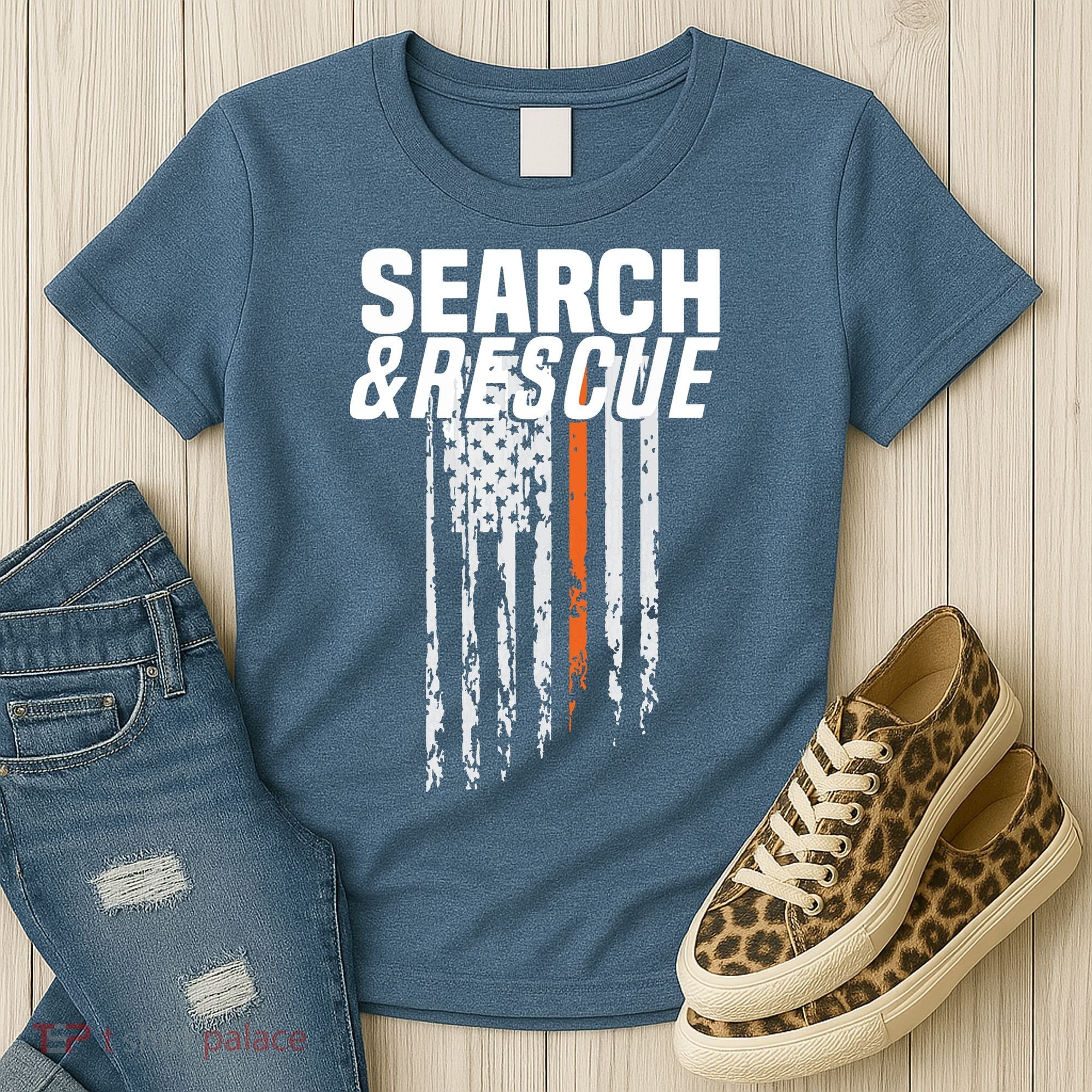 Thin Orange Line Search Rescue SAR Emergency Team Women's T-Shirt