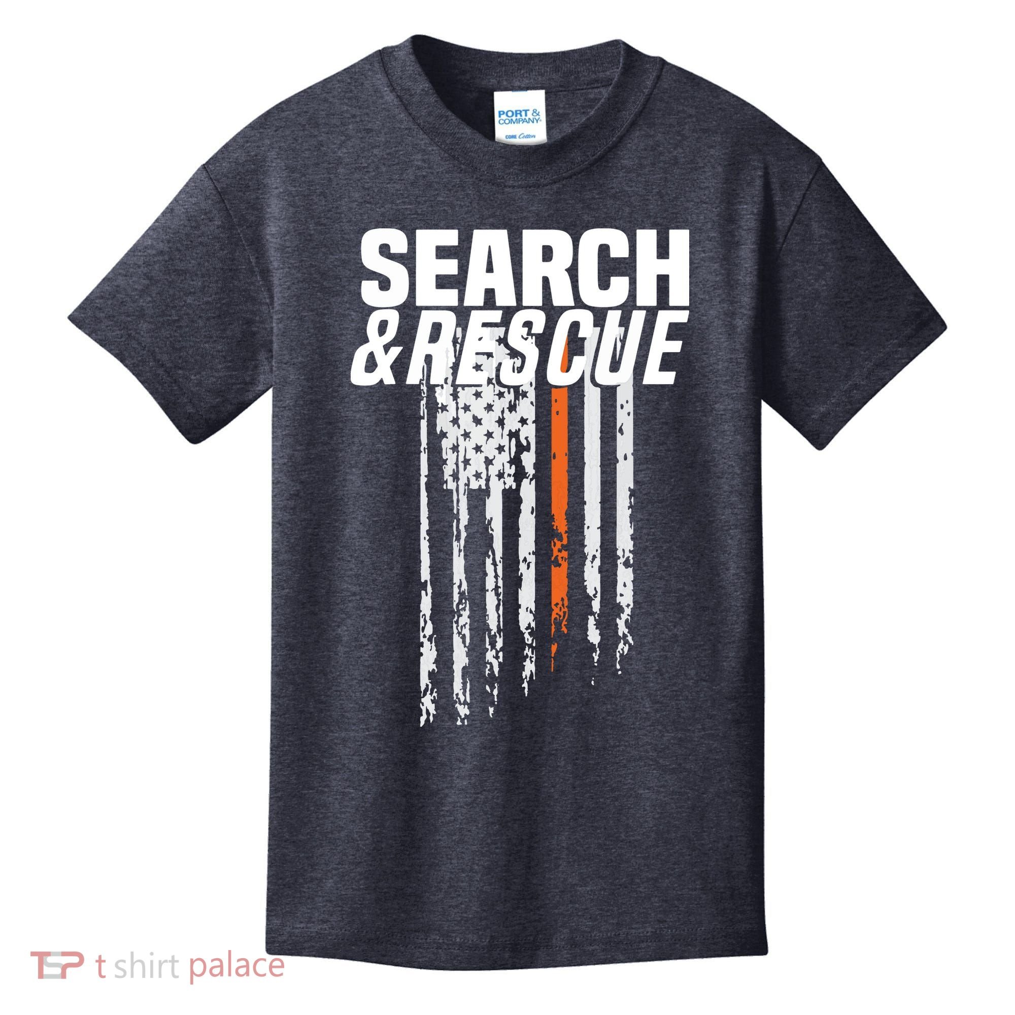 Thin Orange Line Search Rescue SAR Emergency Team Kids T-Shirt