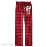 Thin Orange Line Search Rescue SAR Emergency Team Men's Flannel Plaid Pajama Pants thumb 0