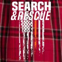 Thin Orange Line Search Rescue SAR Emergency Team Men's Flannel Plaid Pajama Pants thumb 2
