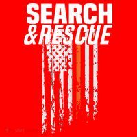 Thin Orange Line Search Rescue SAR Emergency Team Santa Hat thumb 1
