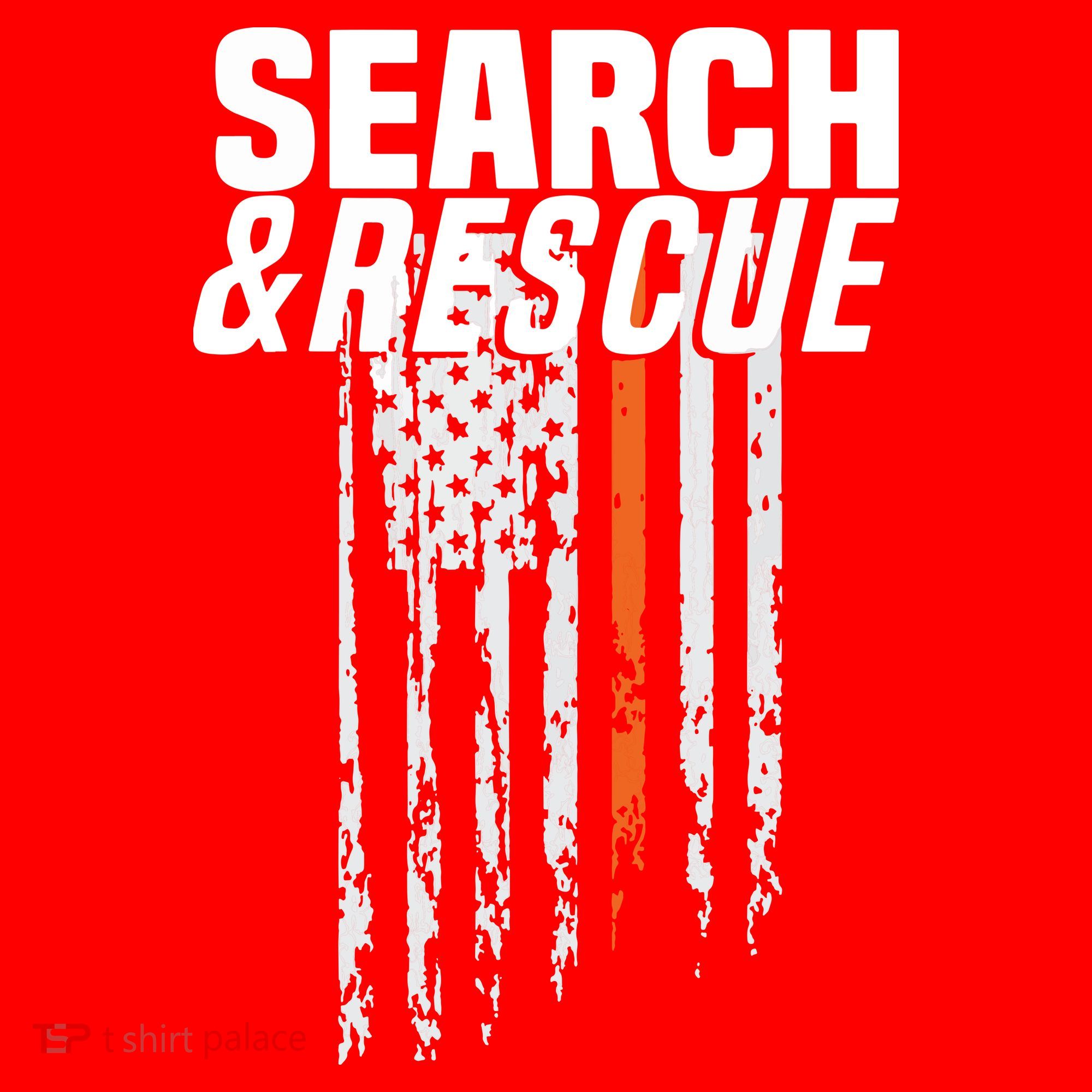Thin Orange Line Search Rescue SAR Emergency Team Santa Hat