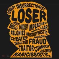 Trump Outline Loser Corrupt Idiot Liar Felonies Fraud Toddler Hoodie thumb 2